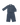Billedet viser et sæt børne-loungewear i navyblå. Det består af en langærmet trøje og bukser, designet til komfort og afslapning.