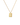 Billedet viser en halskæde i guld med et enkelt og elegant design. Halskæden har en lille vedhæng, der symboliserer drømme og ambitioner.