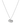 Billedet viser en sølvhalskæde med et elegant og minimalistisk design. Halskæden har en enkel kæde og et lille vedhæng, der tilføjer et subtilt touch af elegance.