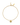 Billedet viser et Perla armbånd i guld. Det er elegant og stilfuldt med perler, der tilføjer et klassisk touch. Perfekt til enhver lejlighed.