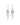 Billedet viser et par sølvøreringe med et elegant og moderne design. Øreringene har en glat overflade og en minimalistisk stil, der passer til enhver lejlighed.