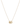 Billedet viser en halskæde med et vedhæng, der repræsenterer stjernetegnet Jomfruen. Vedhænget er guld og har et minimalistisk design.