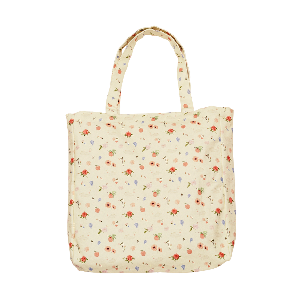 Canvas Totebag Roses and Shells