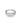 Billedet viser en sølvring med et minimalistisk design. Ringen har en glat overflade og en delikat, halvcirkelformet struktur, der giver et moderne udtryk.