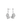 Billedet viser et par sølvøreringe med et elegant og moderne design. Øreringene har en glat overflade og en minimalistisk form, der giver et stilfuldt udtryk.