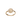Billedet viser en guldglorie-ring. Det er en elegant og stilfuld ring med en cirkulær form, der symboliserer ære og skønhed.