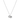 Billedet viser en sølvhalskæde med et elegant og minimalistisk design. Halskæden har en enkel kæde og et lille vedhæng, der tilføjer et subtilt touch af elegance.