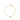 Billedet viser et guldarmbånd. Det er et elegant og enkelt designet smykke, der kan bæres til både hverdag og festlige lejligheder.