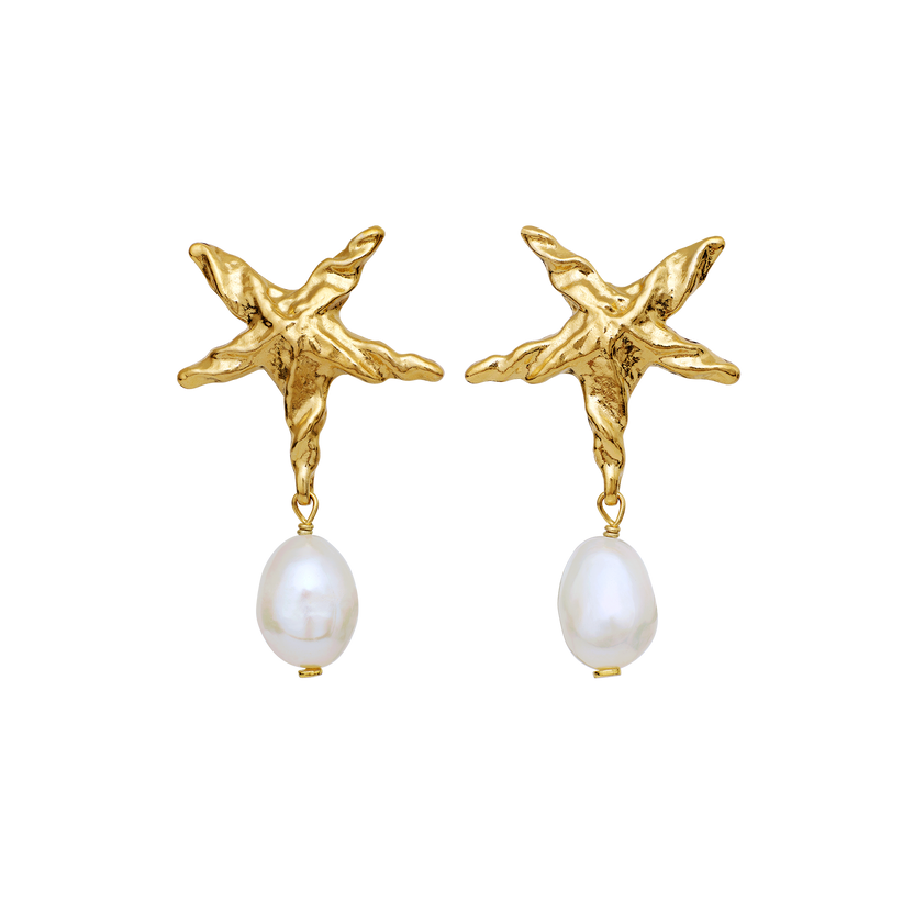 MAANESTEN Janine Petite Earrings (guld/sølv) main image 1