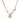 Billedet viser en halskæde i guld med et elegant og tidløst design. Halskæden har en delikat kæde og et vedhæng, der symboliserer søde minder.