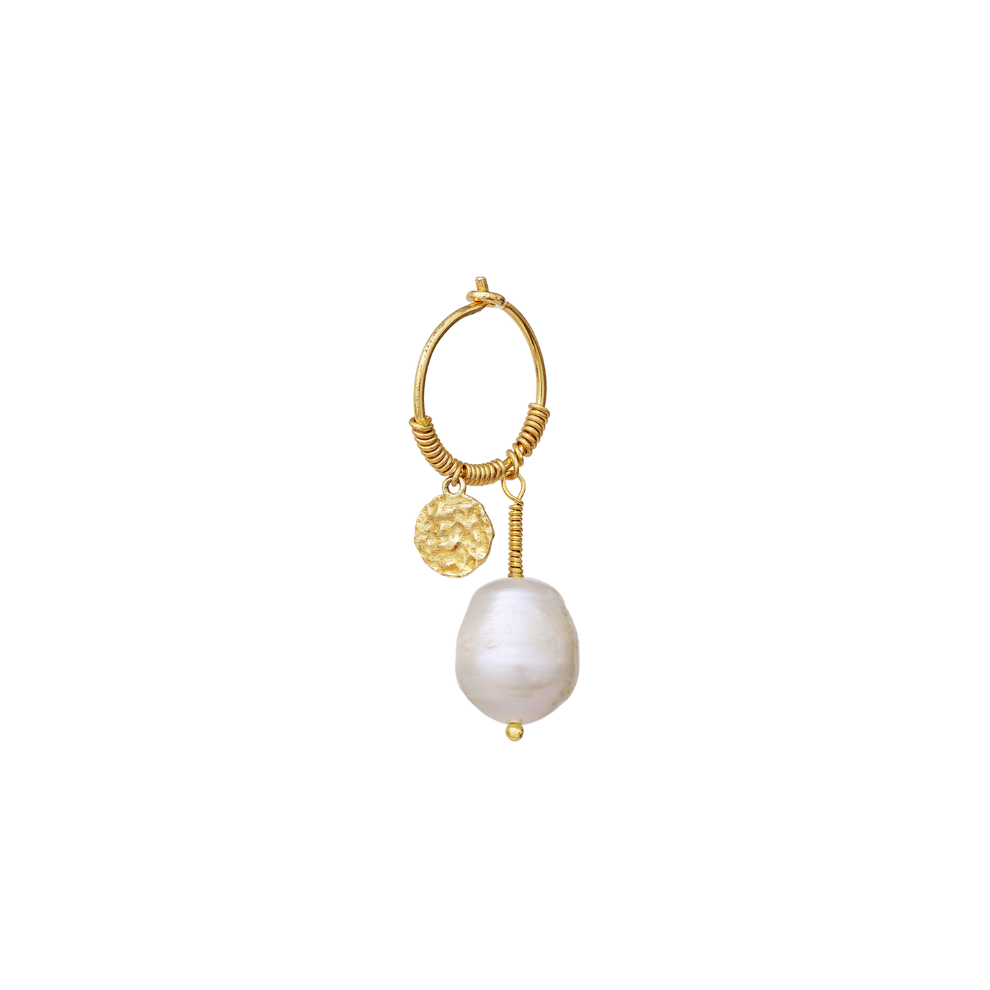 Upcycled Pearl Single Earring