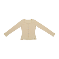 Winter Pointelle Cardigan Butter Yellow