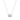 Billedet viser en halskæde med et vedhæng, der repræsenterer stjernetegnet Vægten. Det er en sølvfarvet halskæde med et minimalistisk design.